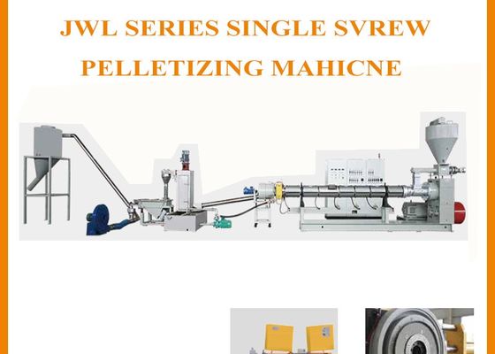 Plastique simple de Jwell de vis pelletisant réutilisant la machine