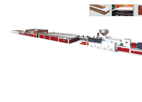 Ligne en plastique en bois d'extrusion de profil de panneau de porte de PVC WPC de JWELL
