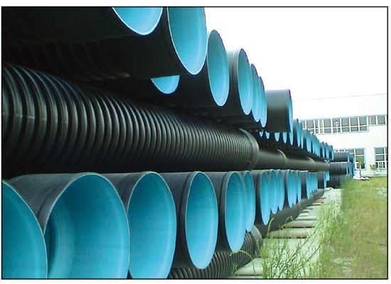 Le HDPE pp doublent la machine d'extrusion de tuyau de Dwc ridée par mur