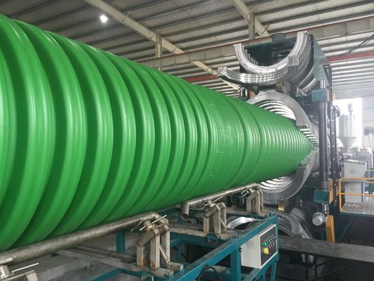 Machine ondulée de tuyau du HDPE pp DWC de mur vertical de double