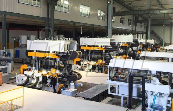 Machine ondulée de tuyau du HDPE pp DWC de mur vertical de double
