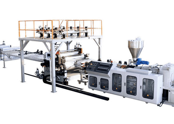 Plancher en plastique de pierre de JWELL SPC faisant des lignes d'extrusion de feuille de PVC de machine