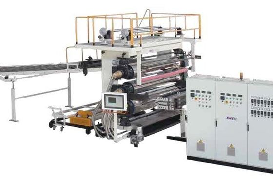 Feuille de marbre d'imitation en cuir de plancher de PVC de JWELL faisant la machine