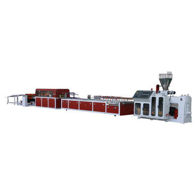 Ligne en plastique châssis d'extrusion de profil de panneau de mur de JWELL Wpc de fenêtre de PVC d'isolation thermique faisant la machine
