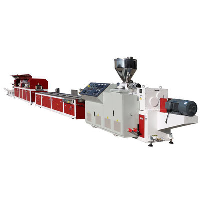 Ligne en plastique châssis d'extrusion de profil de panneau de mur de JWELL Wpc de fenêtre de PVC d'isolation thermique faisant la machine