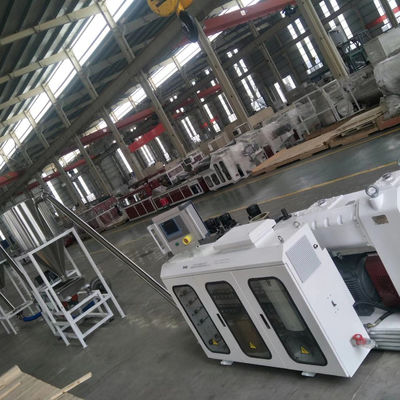 Machine jumelle conique de réutilisation en plastique de rebut de granulatoire de vis de PVC de machine de JWELL contre-