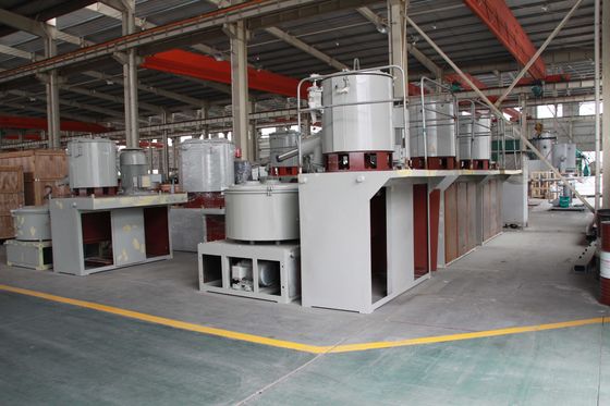 Couleur mélangeant le mélangeur en plastique de Turbo de poudre de PVC WPC