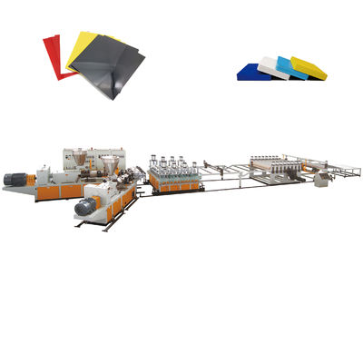Ligne vis 550kg/H d'extrusion de panneau de PVC WPC de 1220MM de double