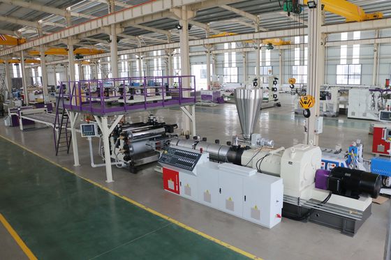 Ligne d'extrusion de feuille de plancher de SPC
