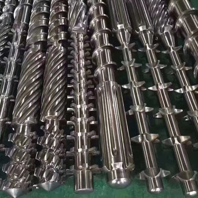 Baril conique jumeau de vis de parallèle de vis de vis simple d'extrudeuse